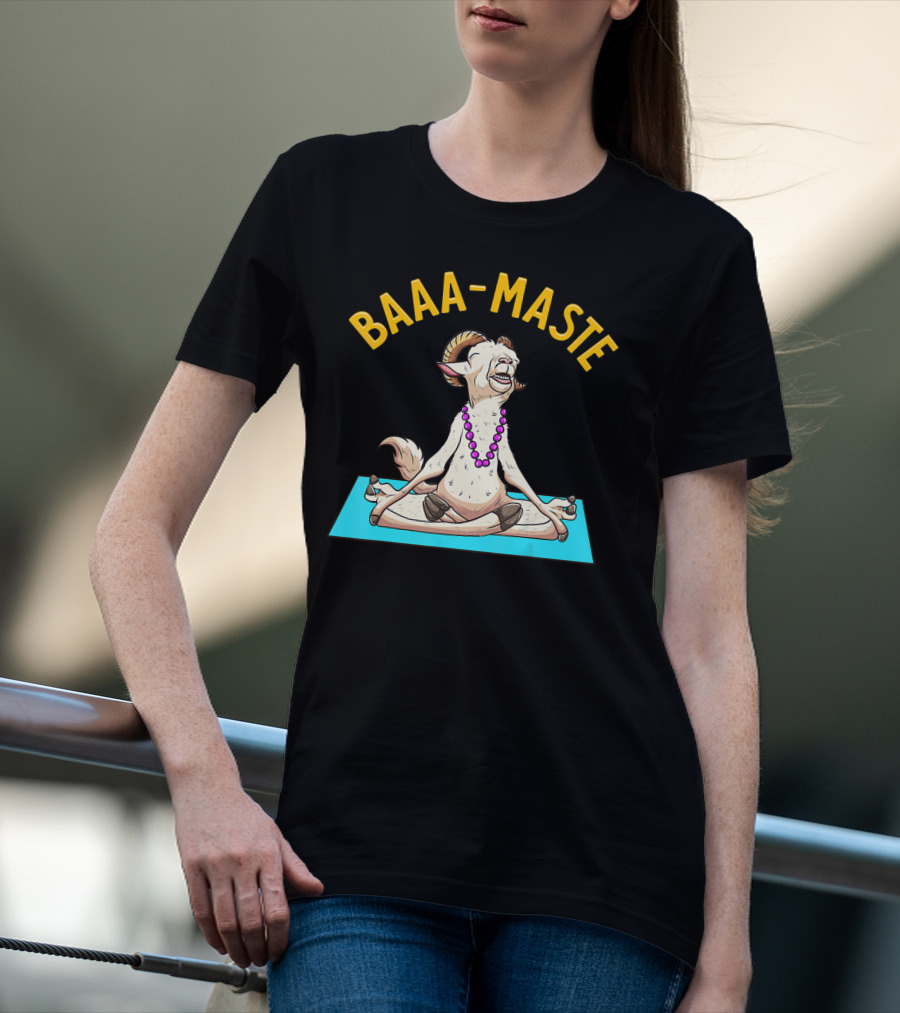 Yoga Goat Baa Maste Zen Spiritu Namaste T-Shirt