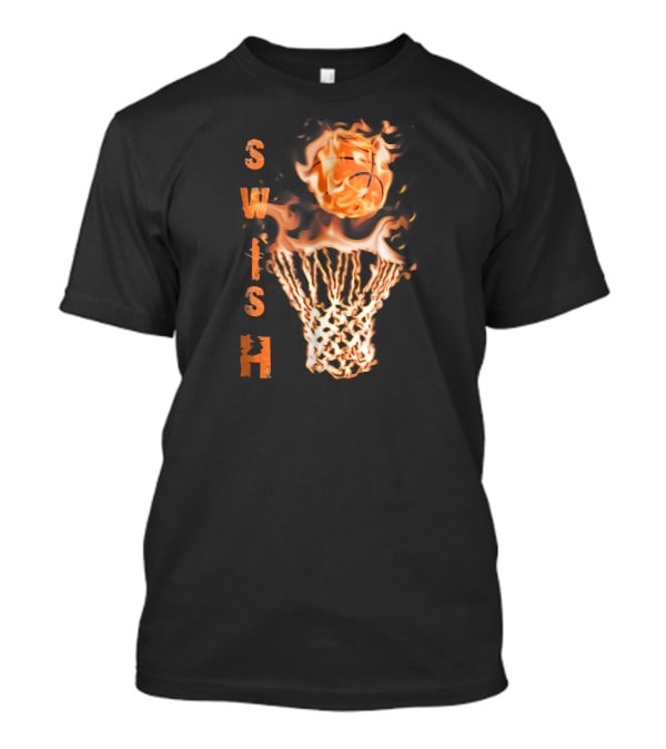 Swish Basketball Flaming Dunk T-Shirt
