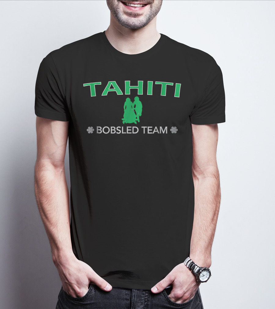 Tahiti Bobsled Team Snowflake Pair T-Shirt