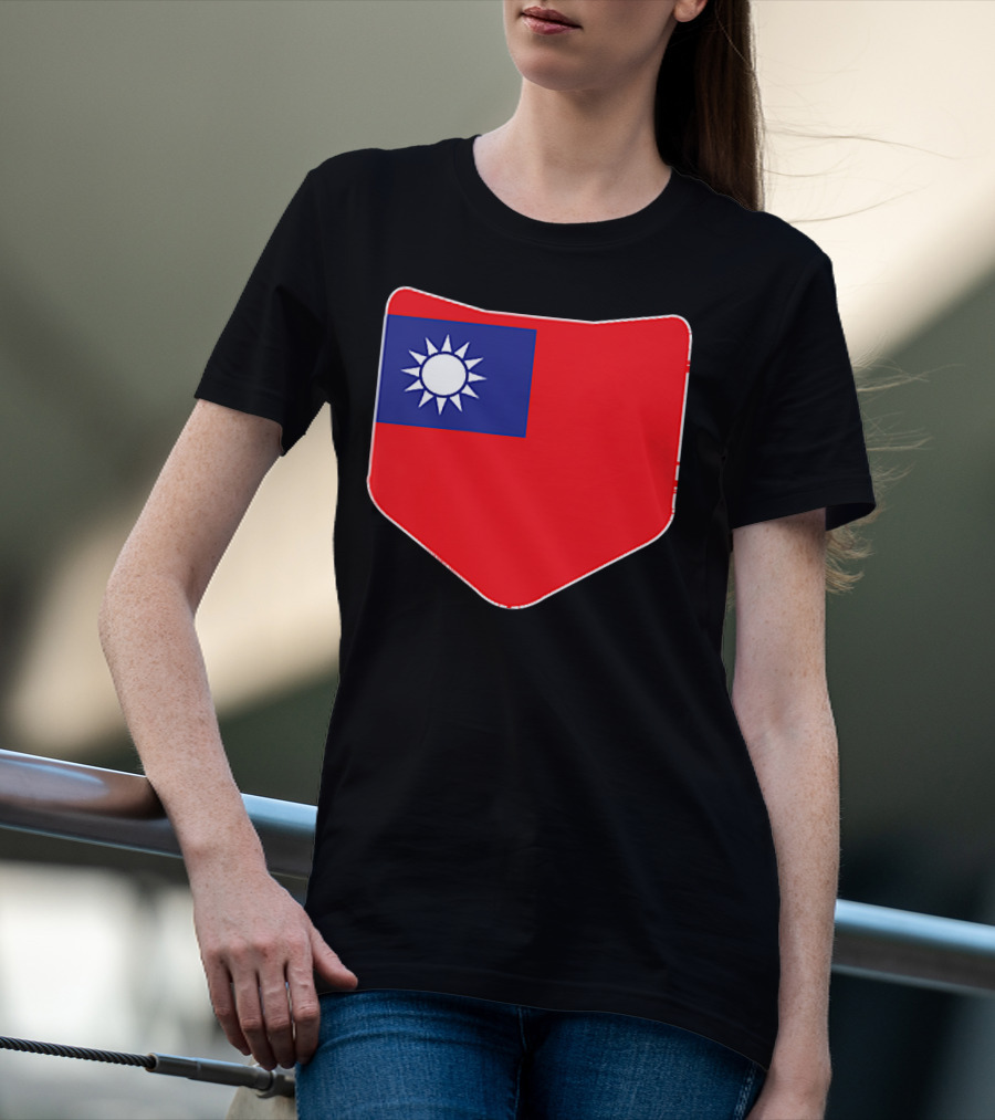 Taiwan Flag Pocket T-Shirt