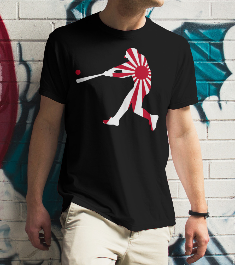 Japan Baseball Rising Sun JPN Batter Class T-Shirt