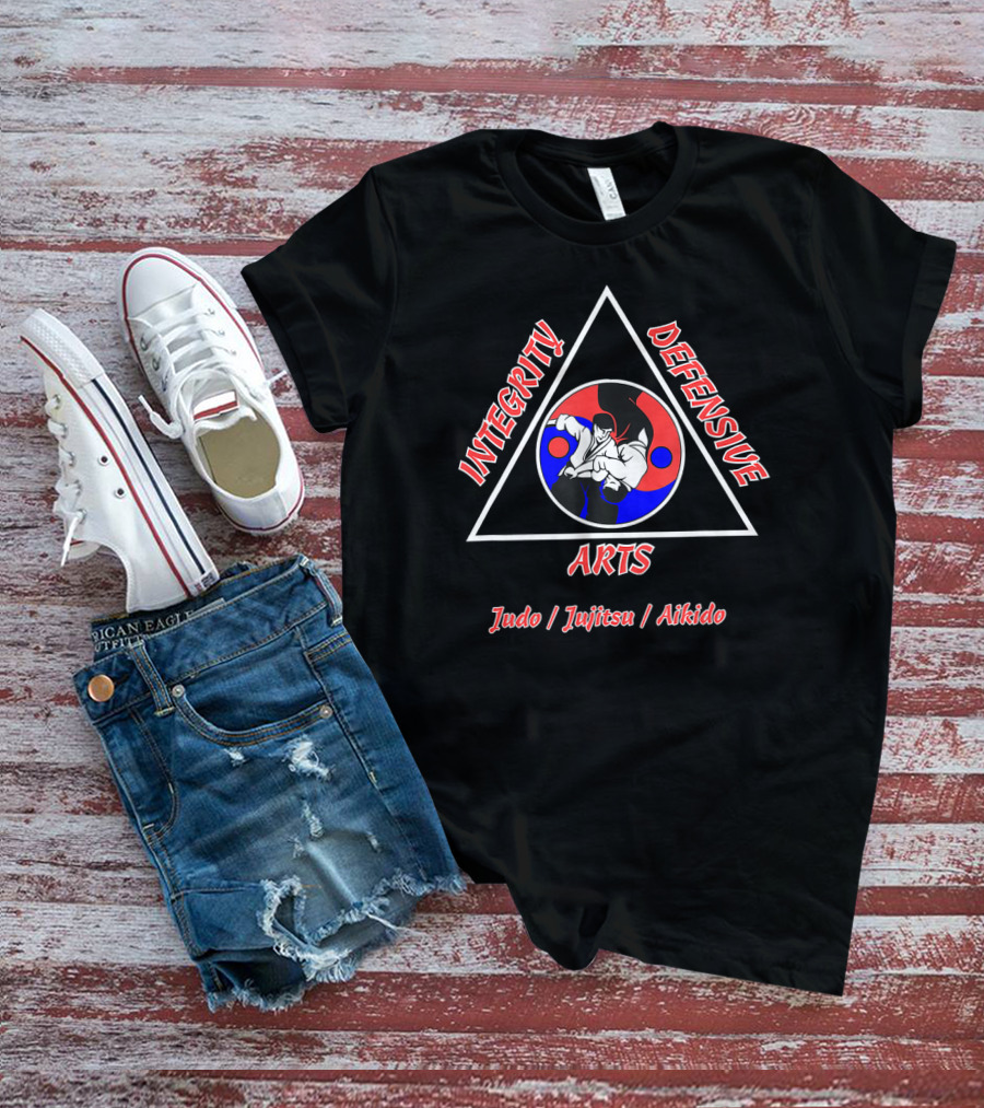 Integrity Defensive Arts Judo Jujitsu Aikido Triangle T-Shirt