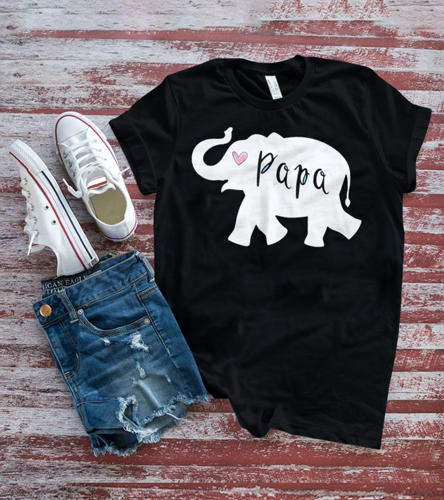 Papa Africa Elephant Father Men's T-Shirt