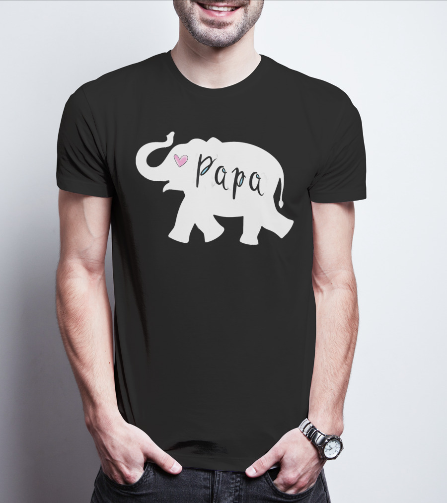 Papa Africa Elephant Father Men's T-Shirt