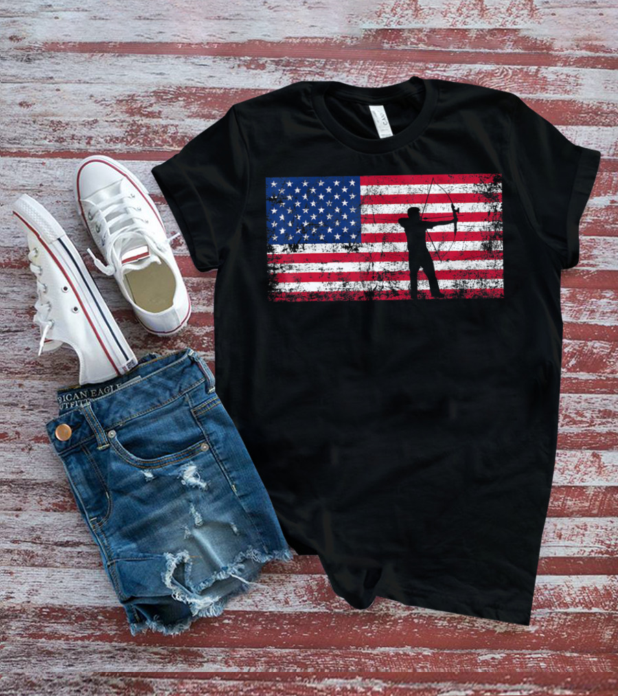 American Flag Archery T-Shirt