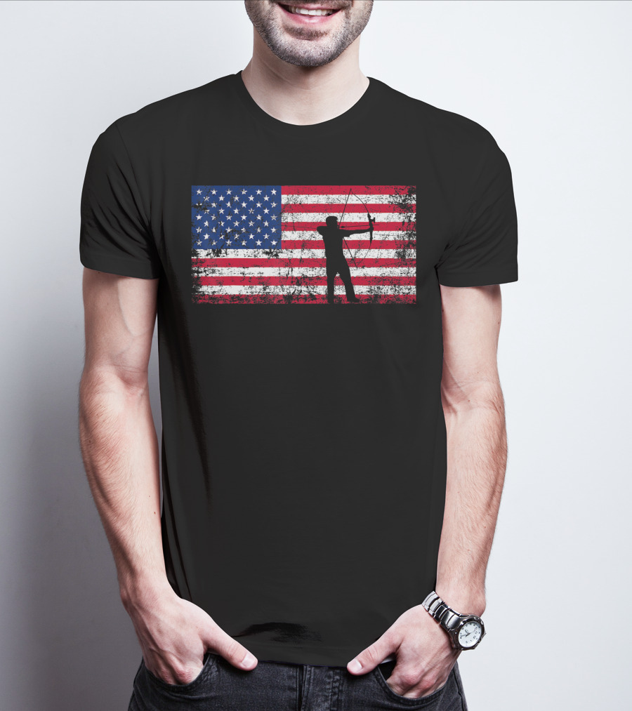 American Flag Archery T-Shirt