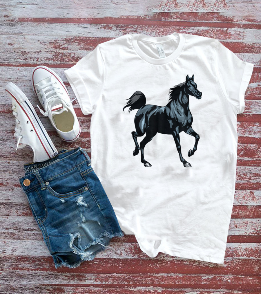 Arabian Horse Majestic Black Stallion T-Shirt