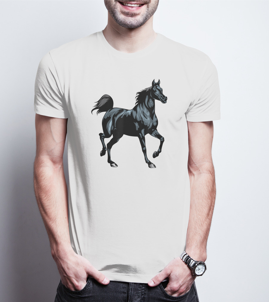 Arabian Horse Majestic Black Stallion T-Shirt