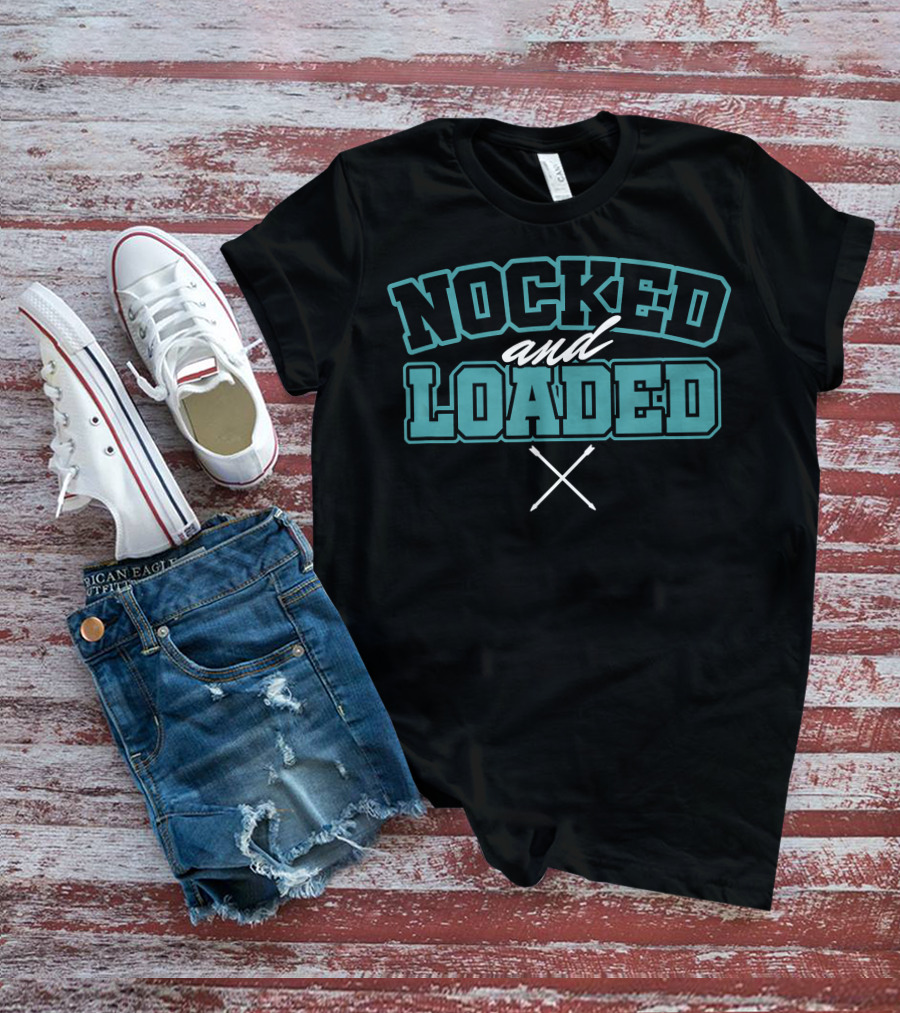Nocked And Loaded Bow Arrow Crossed Archery T-Shirt