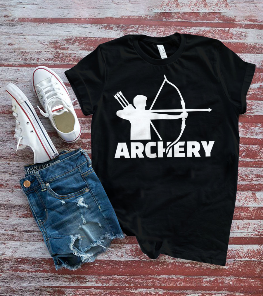 Archer With Bow And Arrows Archery T-Shirt
