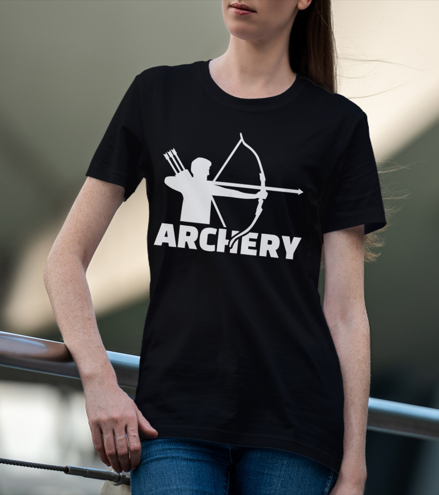 Archer With Bow And Arrows Archery T-Shirt