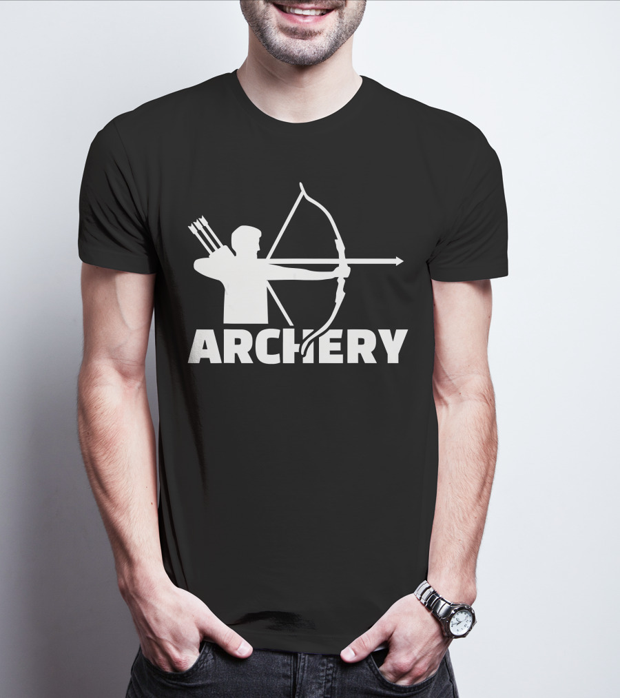Archer With Bow And Arrows Archery T-Shirt