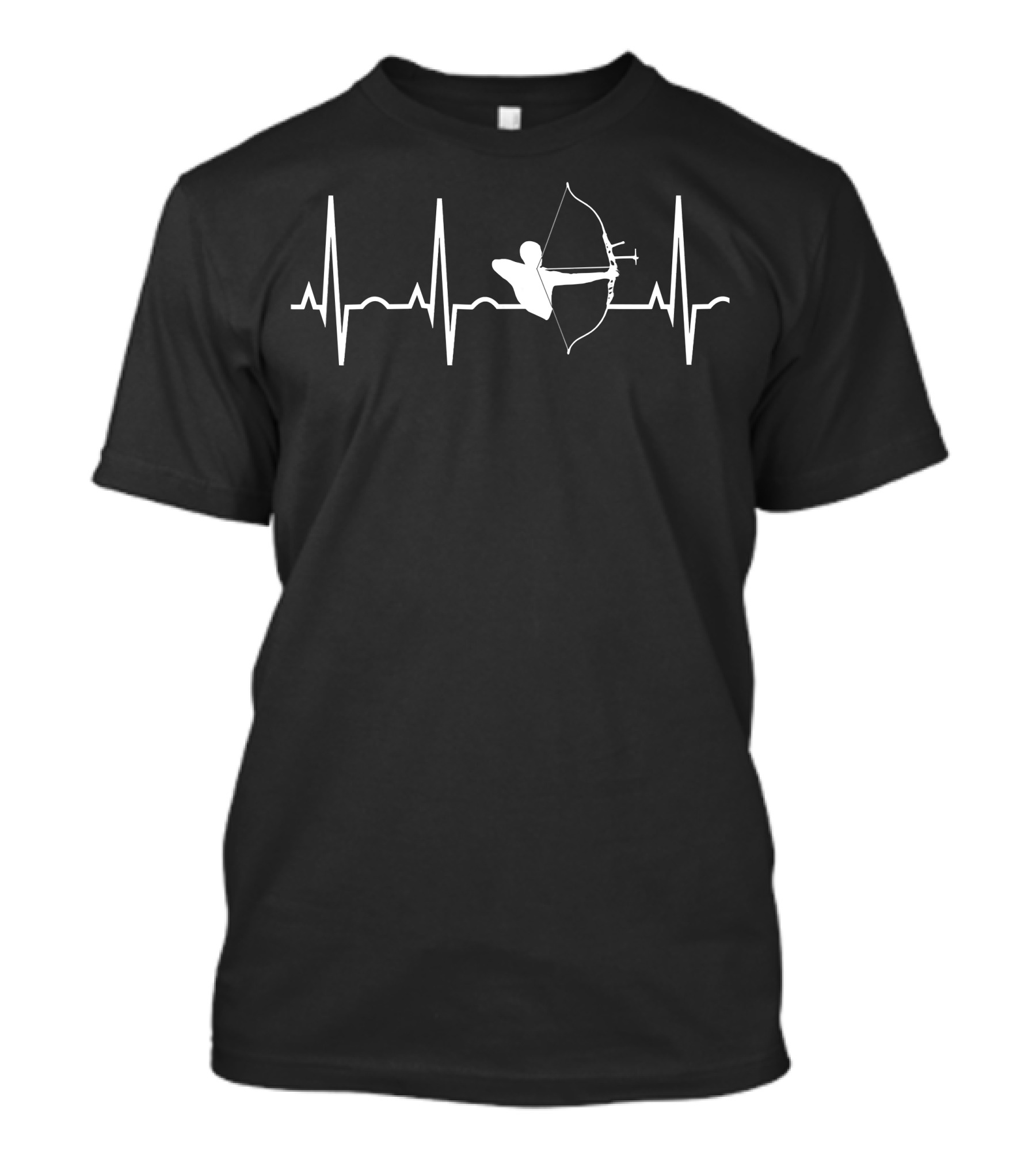 Archery Heartbeat Bow And Arrow Line T-Shirt