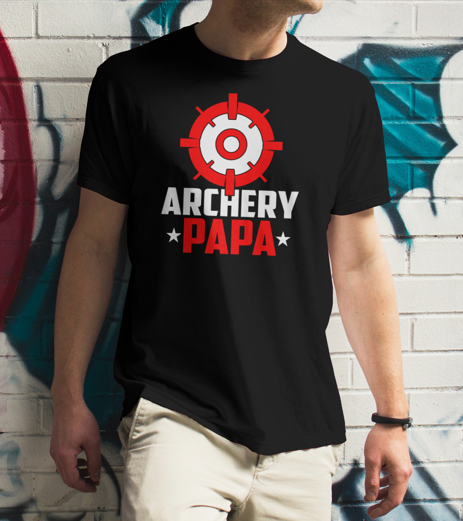 Archery PAPA Target Design Archery Enthusiast T-Shirt