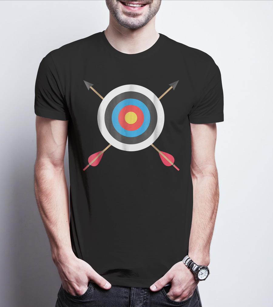 Archery Target With Crossed Arrows T-Shirt