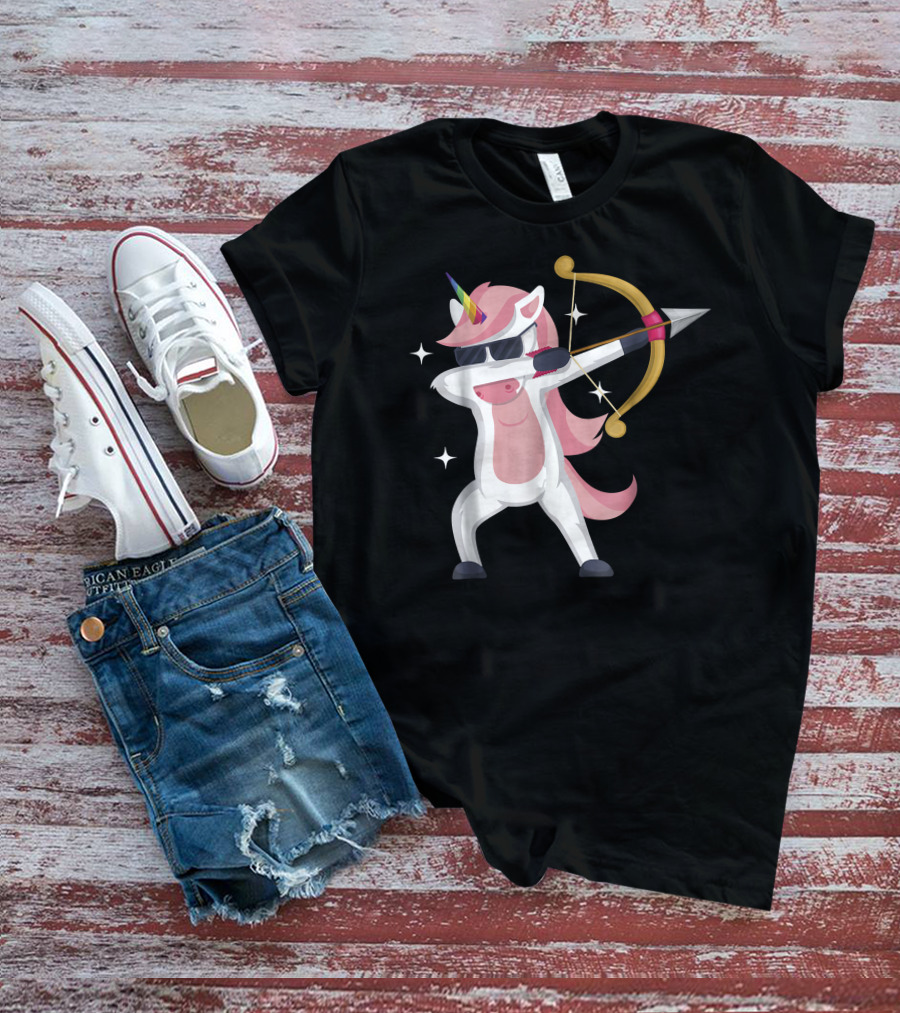 Unicorn Archer With Bow And Arrow T-Shirt