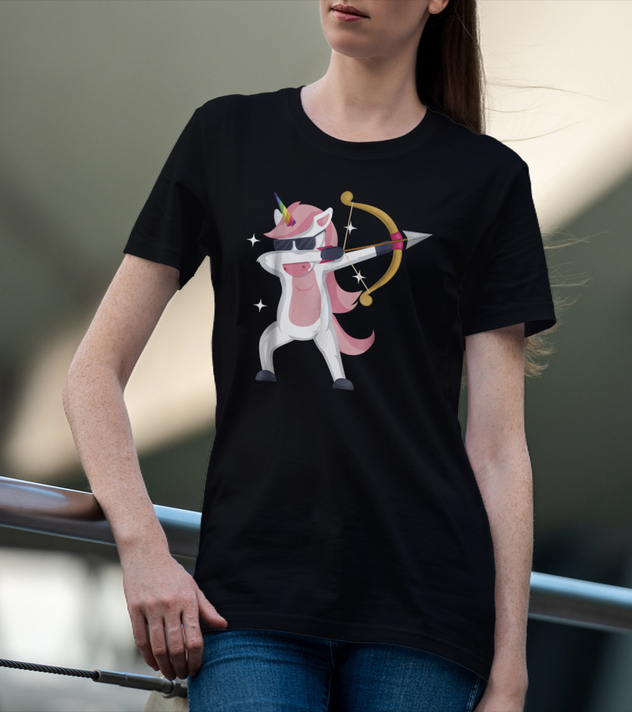 Unicorn Archer With Bow And Arrow T-Shirt
