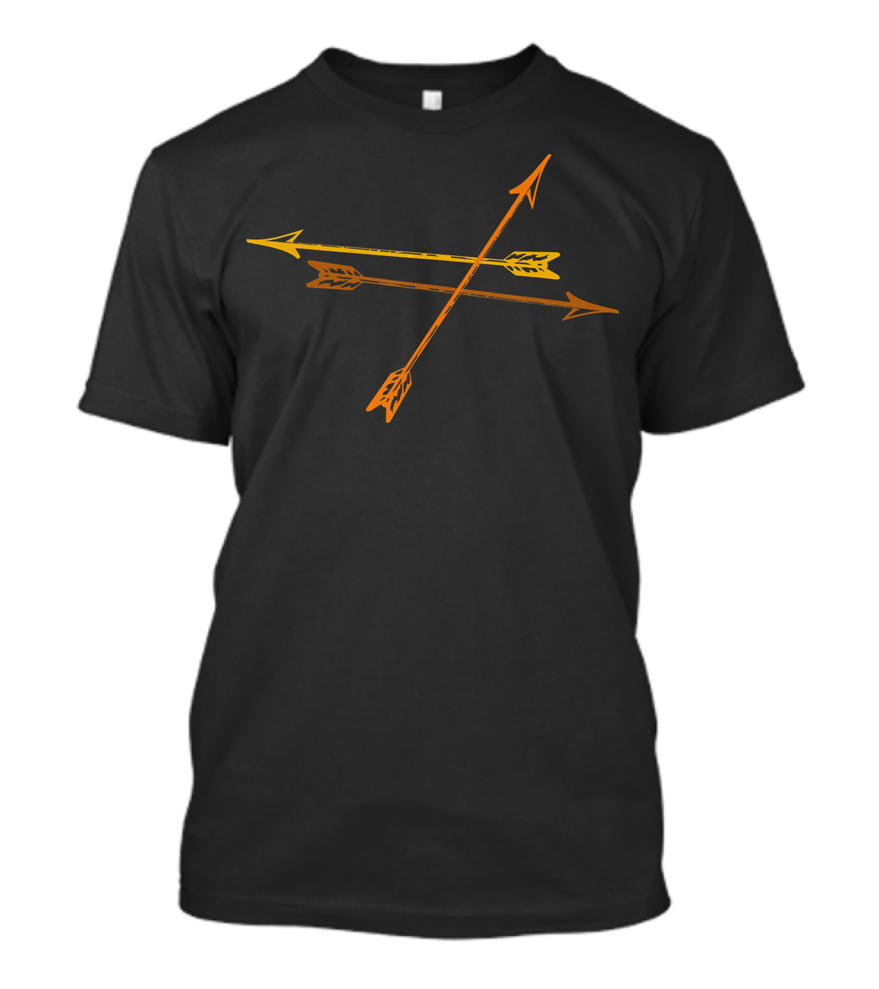 Arrow Cool For Archery Fans With Orange And Yellow Arrows T-Shirt