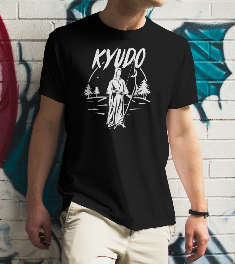 Kyudo Japanese Archery Traditional Martial Arts In Nature T-Shirt