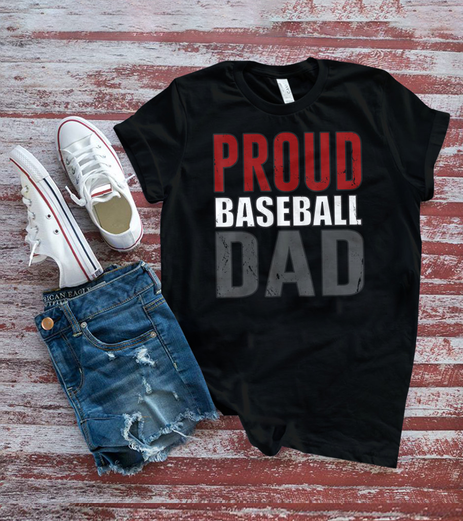Proud Baseball Dad Awesome T-Shirt