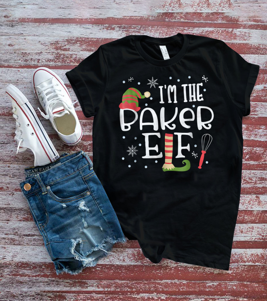 I'm The Baker Elf Christmas Family Group T-Shirt