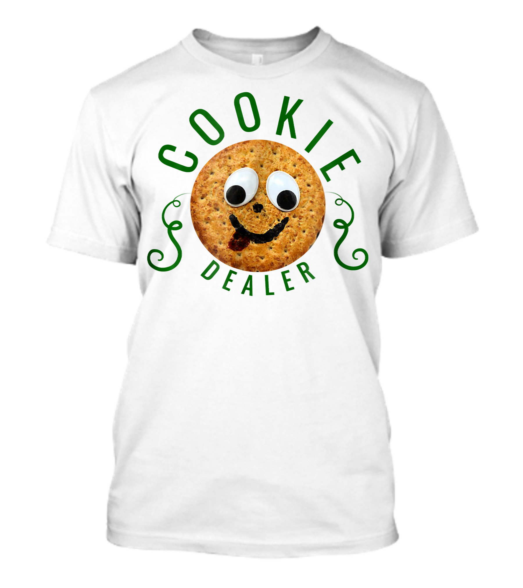 Cookie Dealer Smiling Biscuit Face T-Shirt