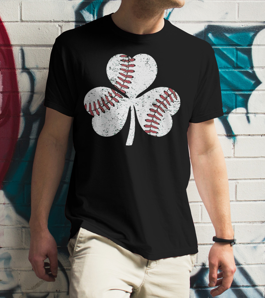 Baseball Shamrock St Patrick's Day Boy T-Shirt