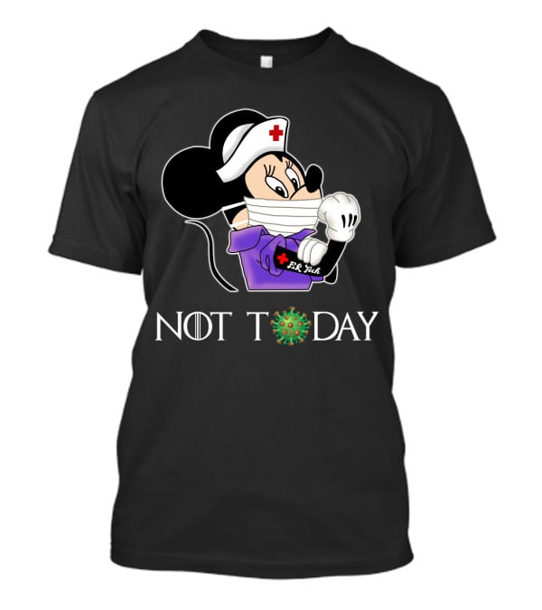 ER Emergency Room Tech Not Today Nurse Minnie T-Shirt