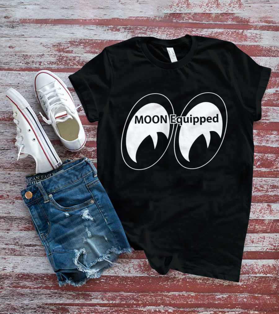 MOON Equipped Racing Logo Eyeballs T-Shirt