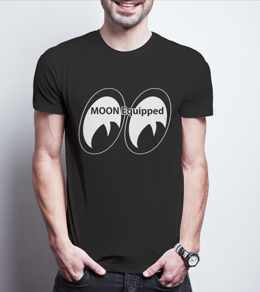 MOON Equipped Racing Logo Eyeballs T-Shirt