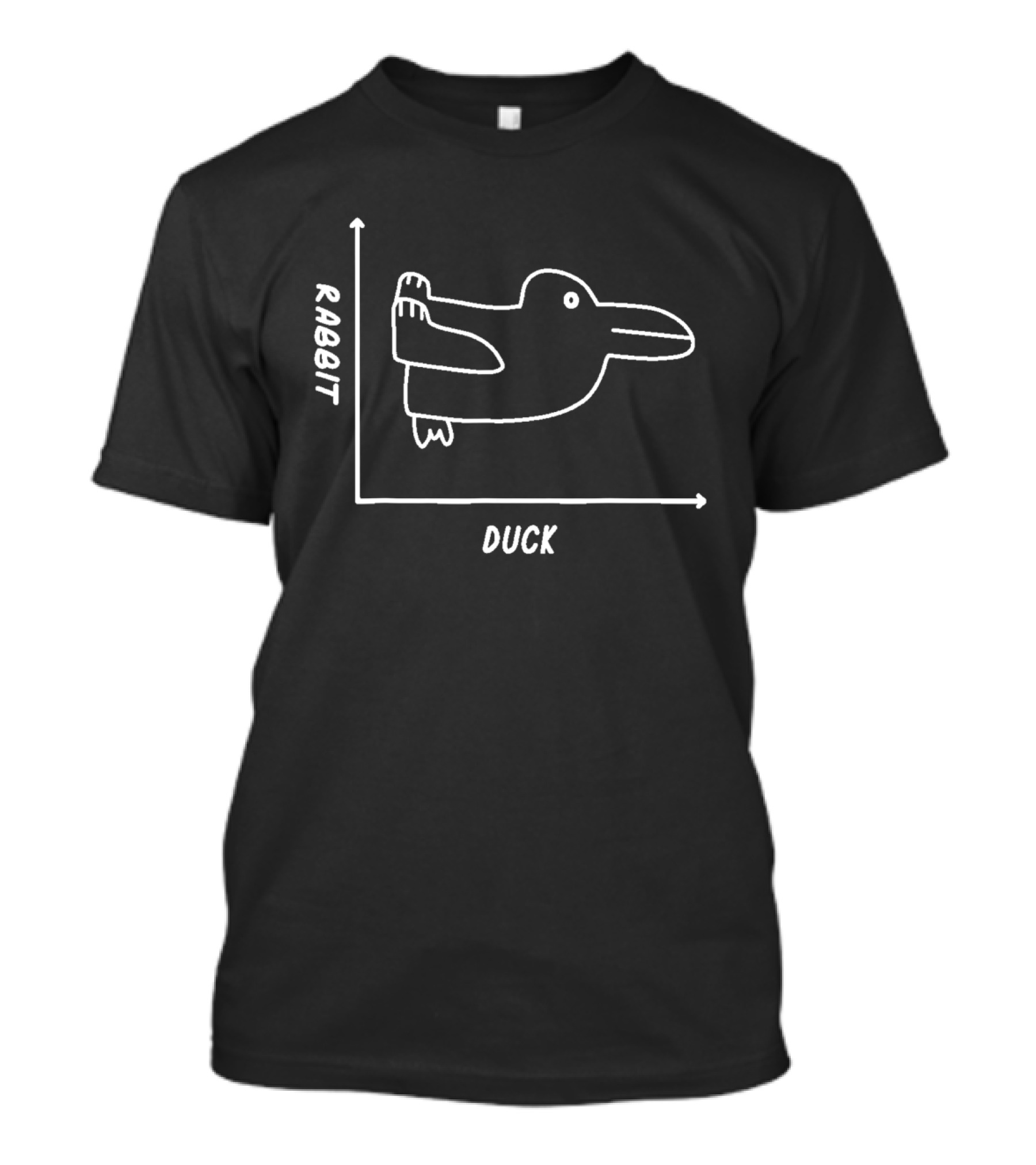 Duck Rabbit Graph Math Teacher Easter Fun T-Shirt