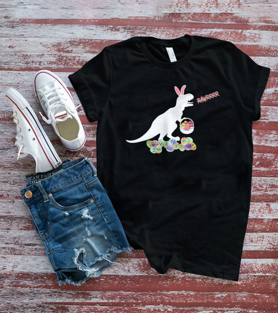 Easter Bunny Dinosaur Rex Eggs RAWRRRRR T-Shirt