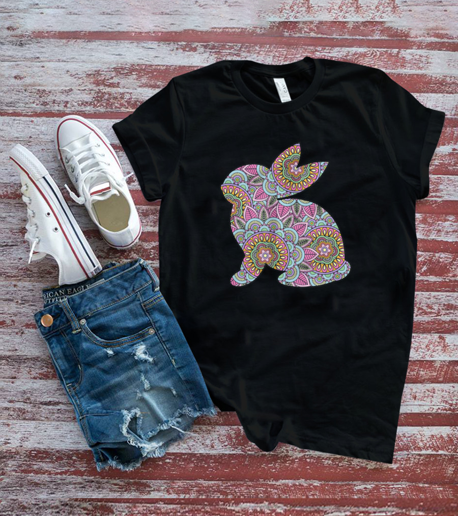 Easter Bunny Floral T-Shirt