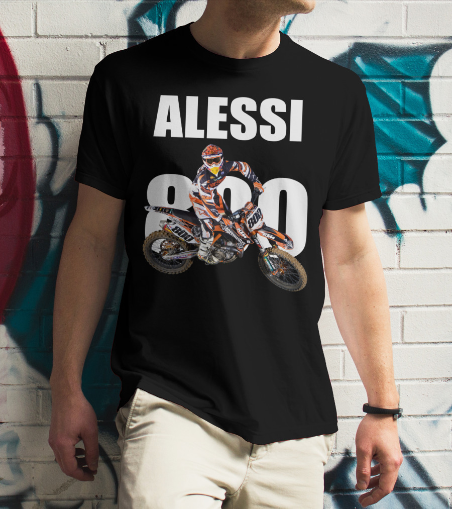 Alessi 800 Motocross Rider Racing Gear T-Shirt