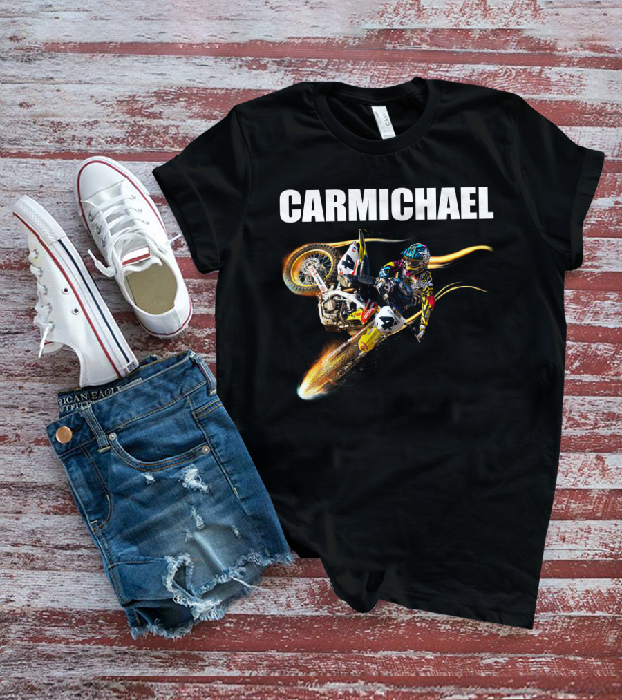 Carmichael Motocross Stunt Action T-Shirt