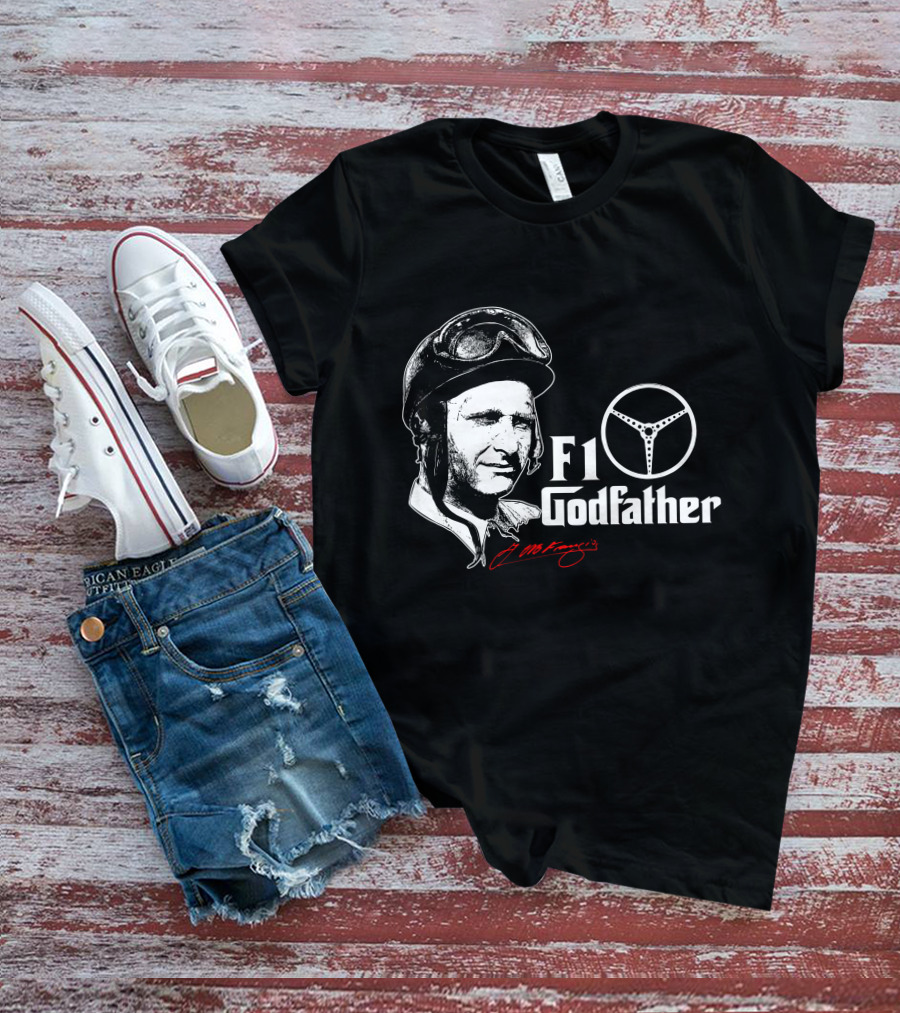 F1 Godfather Steering Helmet Icon Legend T-Shirt