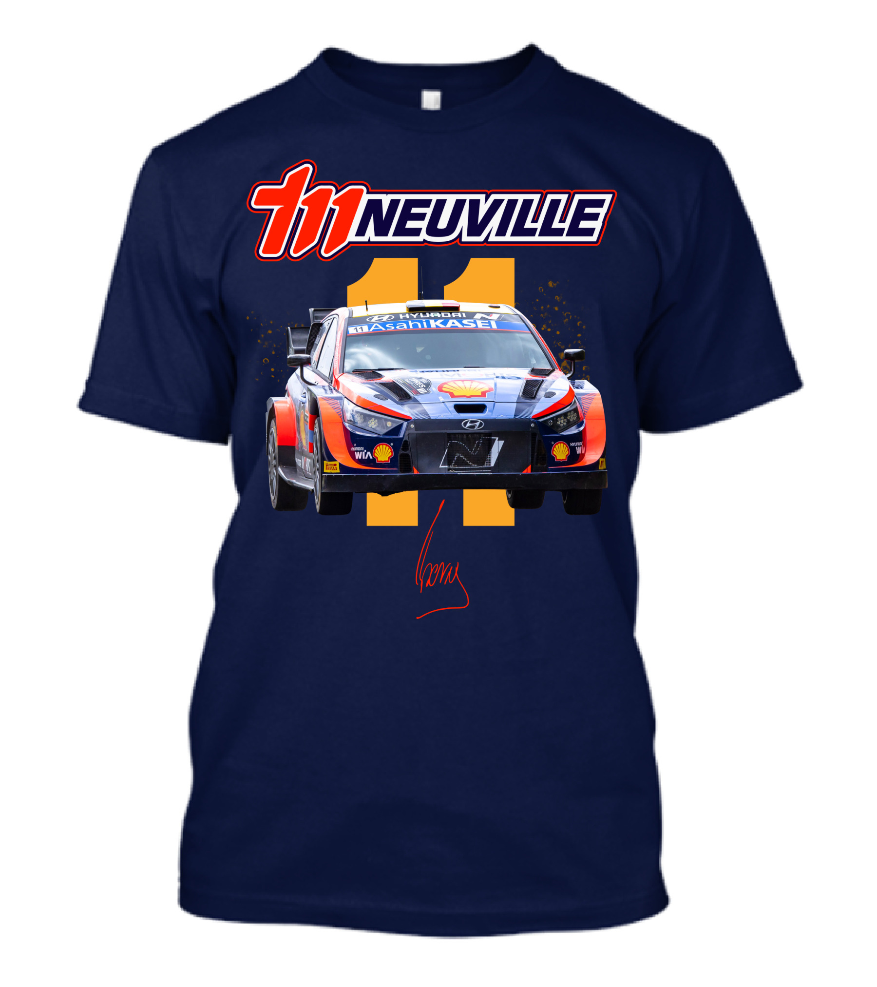 Thierry Neuville Hyundai I20 N Rally1 Asahi Kasei Shell Racing 11 T-Shirt