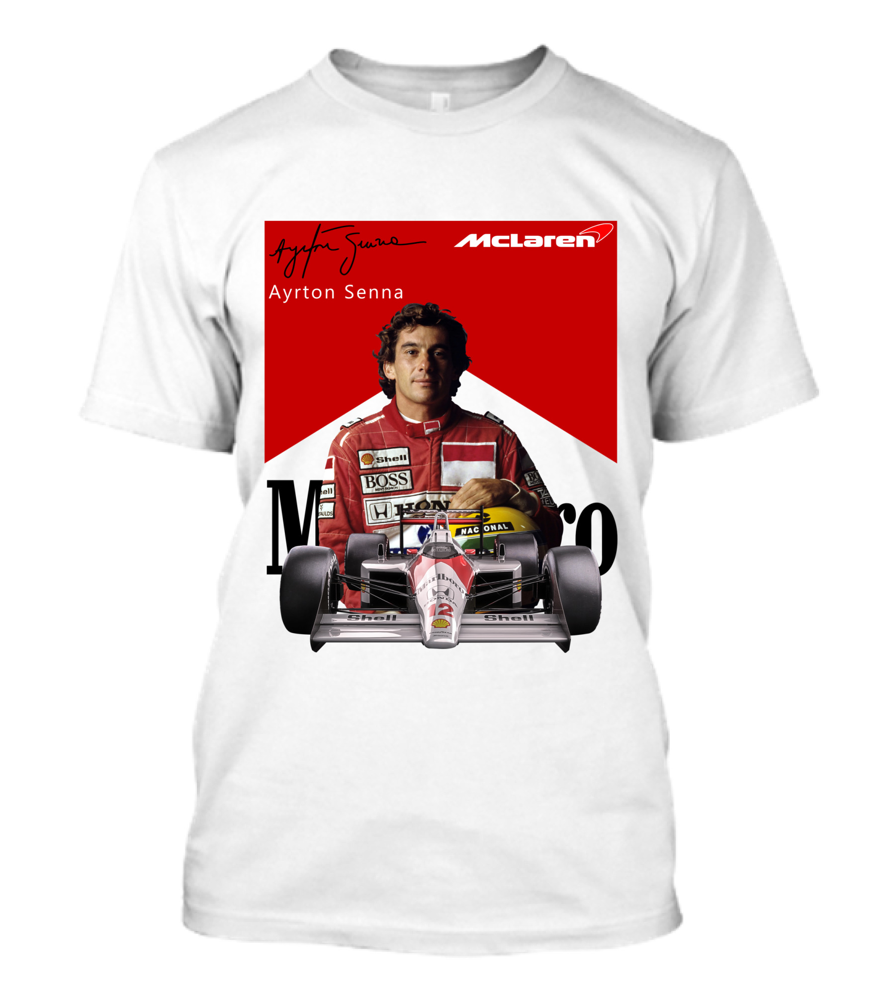 Ayrton Senna McLaren Racing Legend T-Shirt
