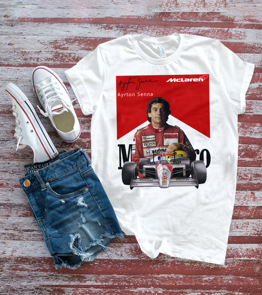 Ayrton Senna McLaren Racing Legend T-Shirt