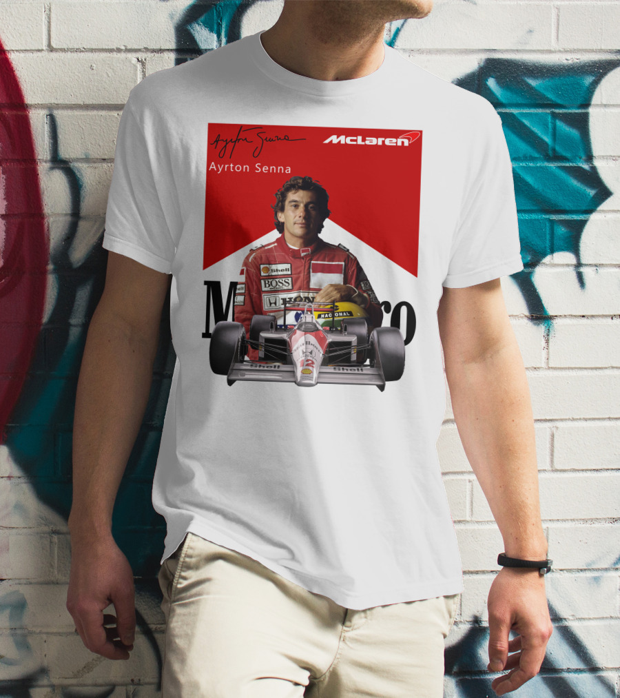 Ayrton Senna McLaren Racing Legend T-Shirt