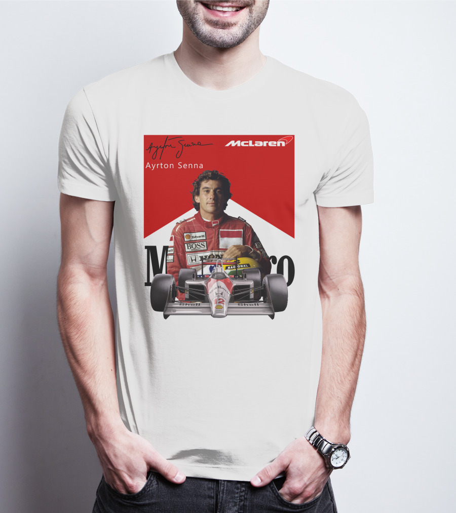 Ayrton Senna McLaren Racing Legend T-Shirt