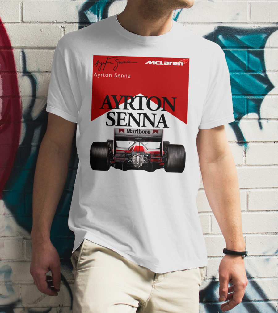 Ayrton Senna McLaren Marlboro Racing Team T-Shirt