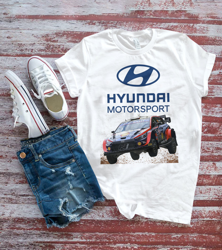 Hyundai Motorsport Neuville Rally Car Team T-Shirt