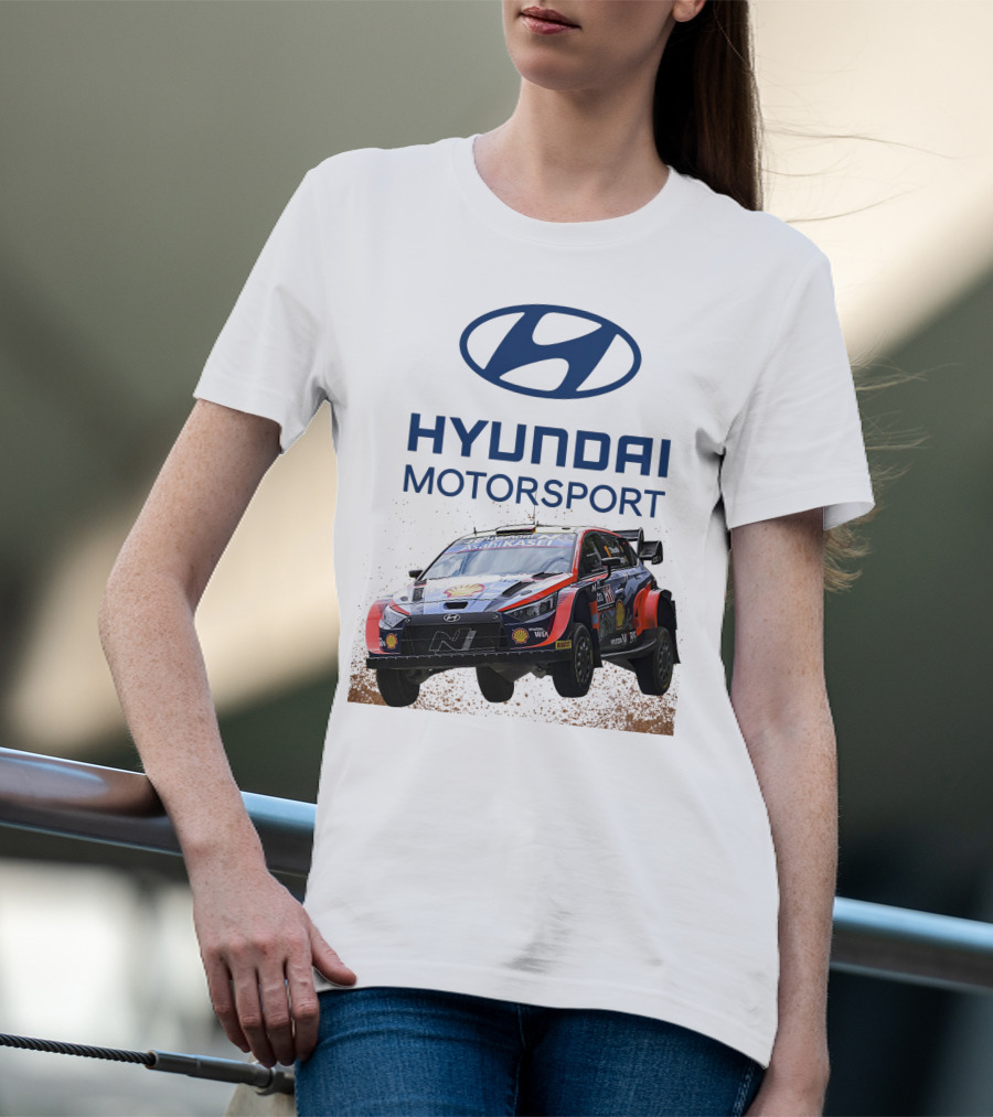 Hyundai Motorsport Neuville Rally Car Team T-Shirt