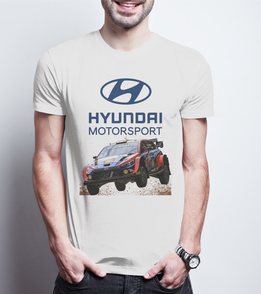 Hyundai Motorsport Neuville Rally Car Team T-Shirt
