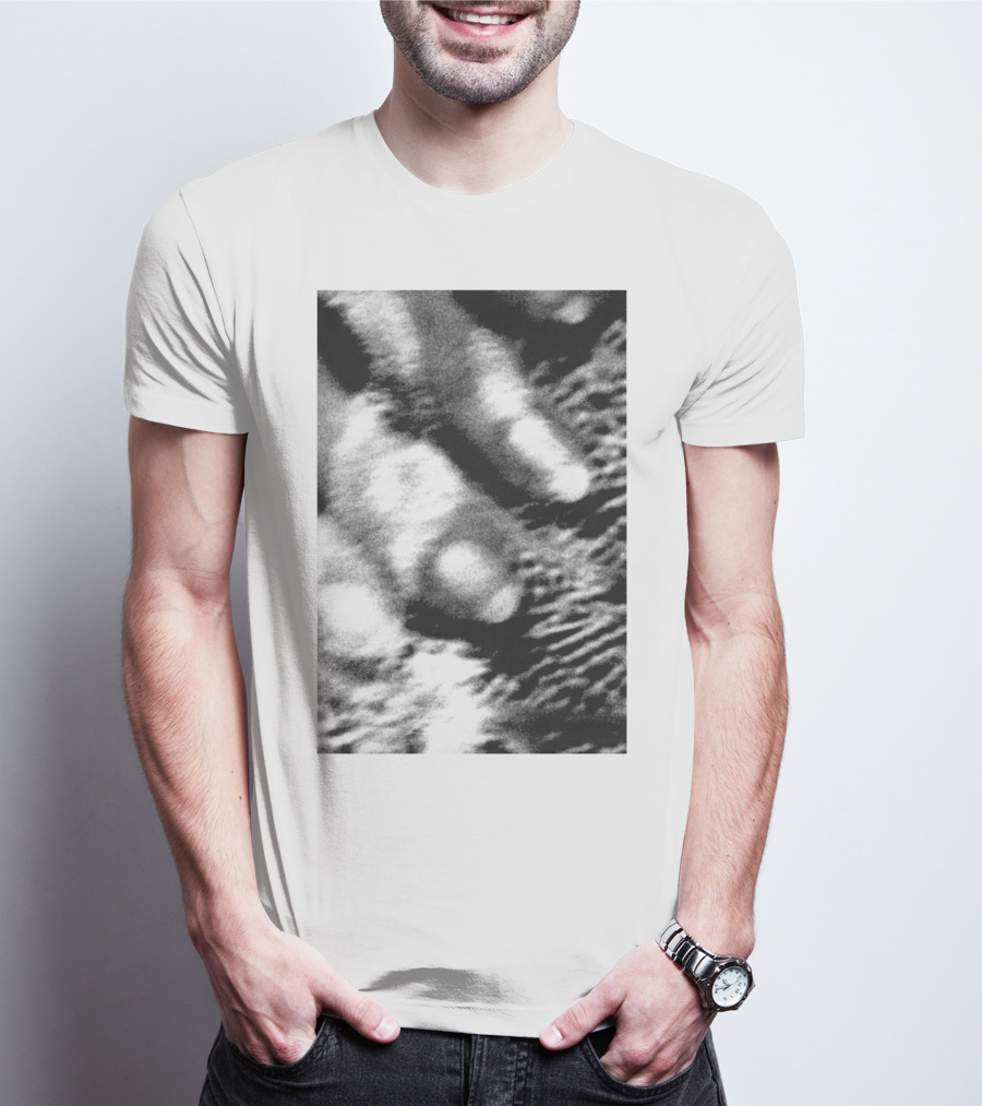 Cocteau Twins 18 Monochrome Abstract Texture T-Shirt