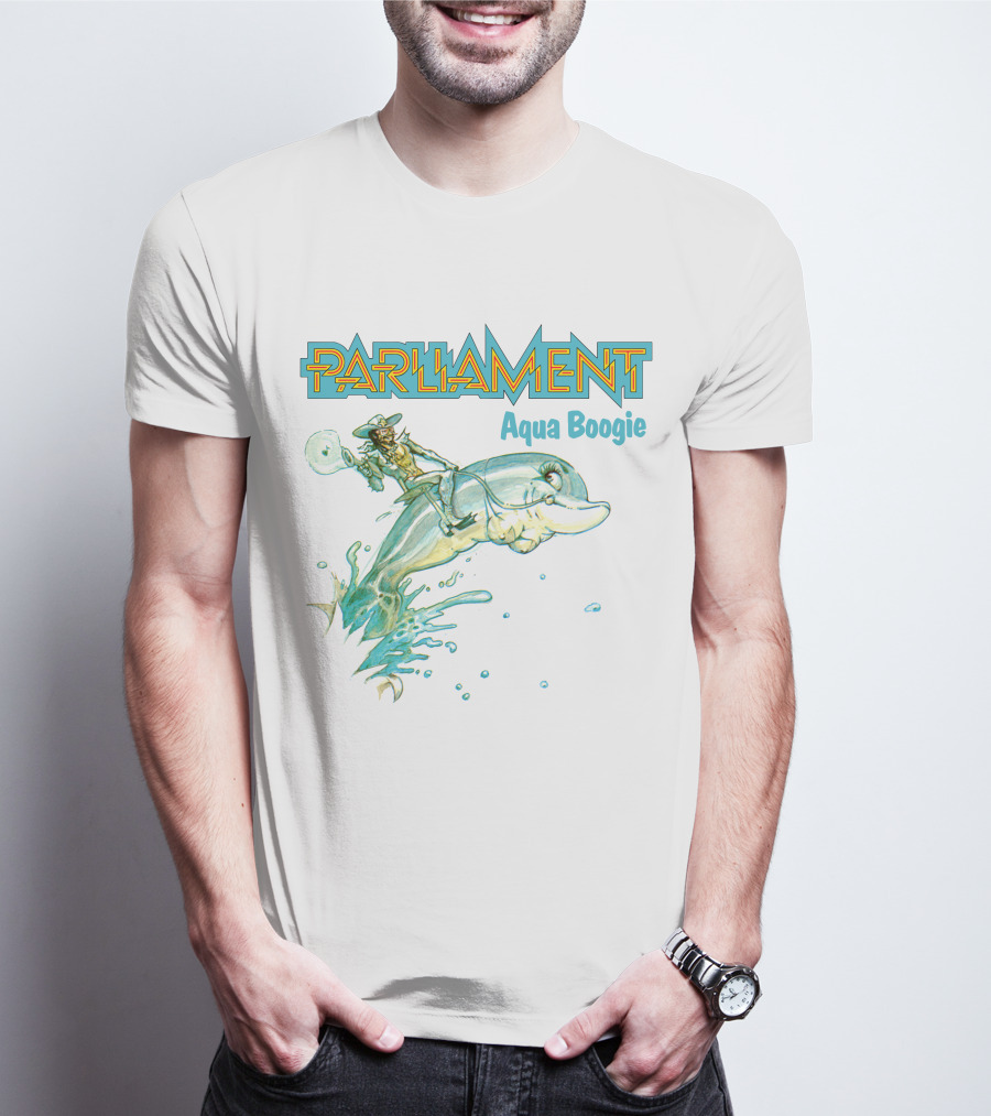 Parliament Aqua Boogie Funkadelic 56 Riding Dolphin T-Shirt