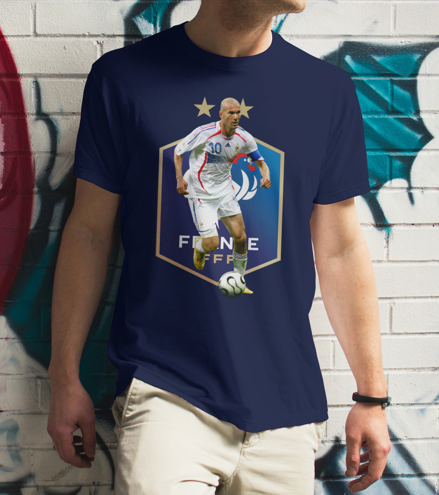 Zidane France FFF Soccer Icon Stars T-Shirt