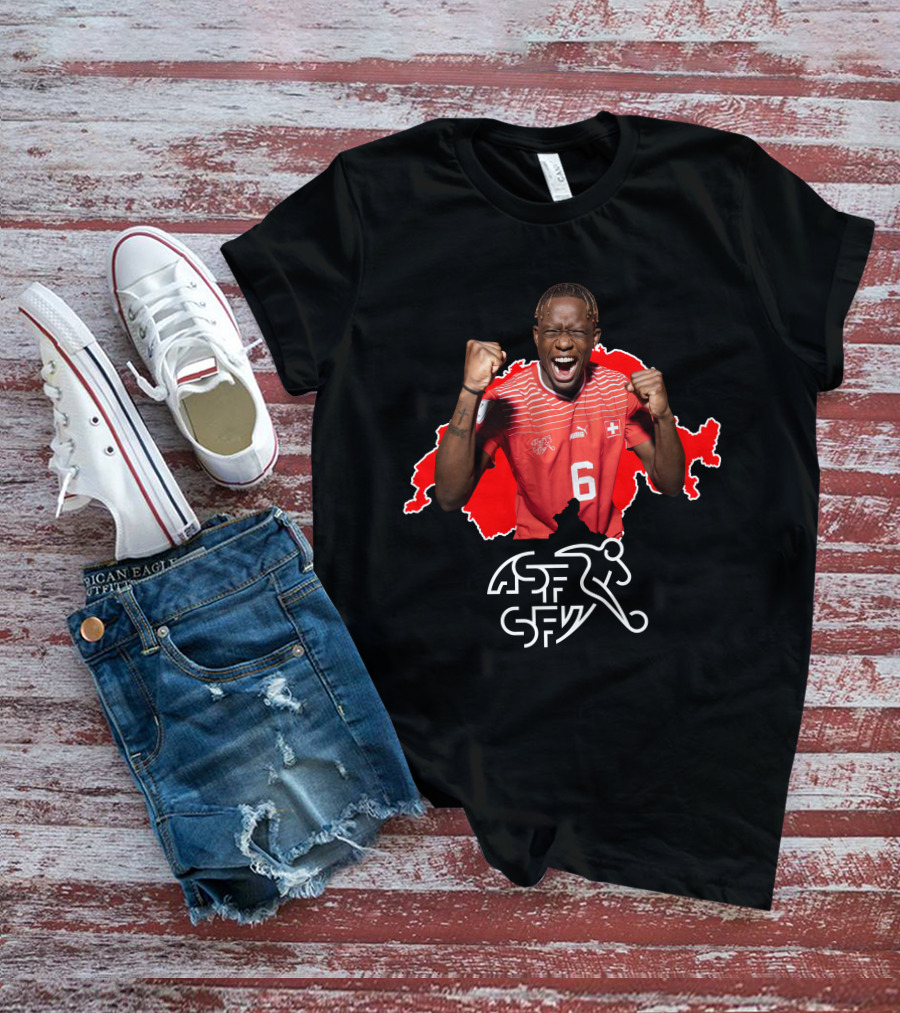 Denis Zakaria Switzerland Football Jersey Number 6 T-Shirt