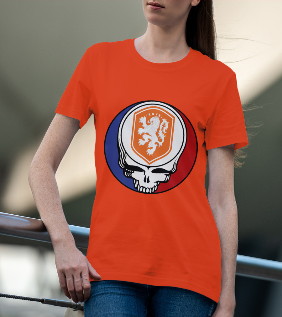 Netherland National Football Team KNVB Grateful Dead Skull T-Shirt
